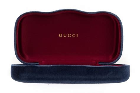 gucci glasses blue|blue Gucci glasses case.